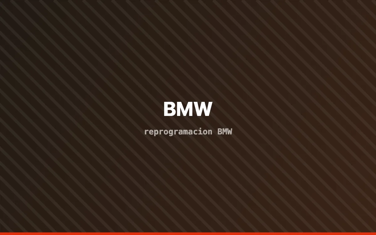 Vehículo BMW en banco de potencia durante una reprogramación de centralita