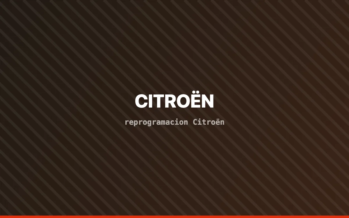 Vehículo Citroën en banco de potencia durante una reprogramación de centralita