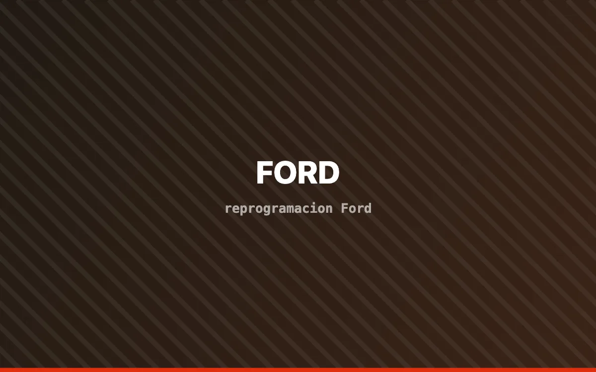 Vehículo Ford en banco de potencia durante una reprogramación de centralita