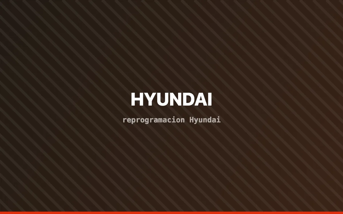 Vehículo Hyundai en banco de potencia durante una reprogramación de centralita