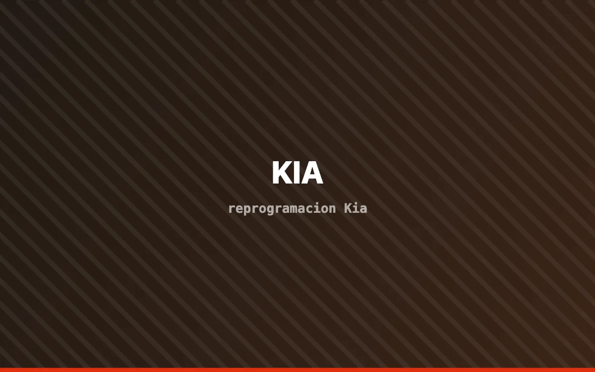 Vehículo Kia en banco de potencia durante una reprogramación de centralita