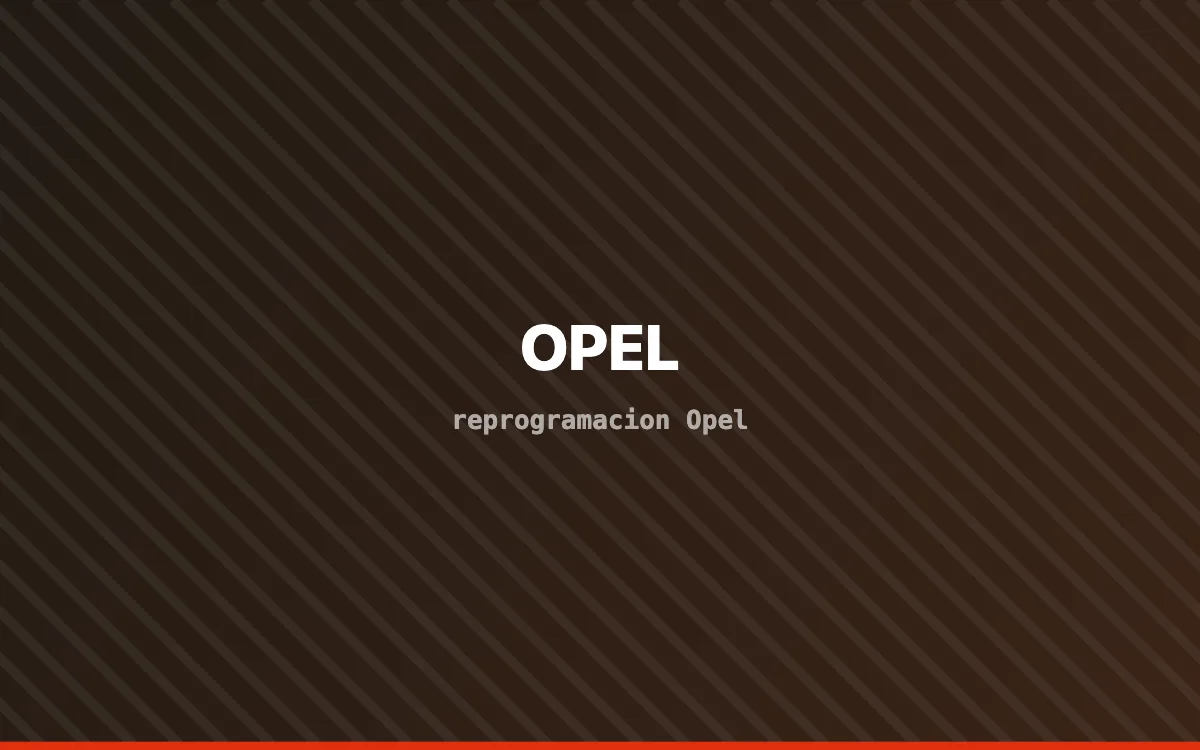Vehículo Opel en banco de potencia durante una reprogramación de centralita
