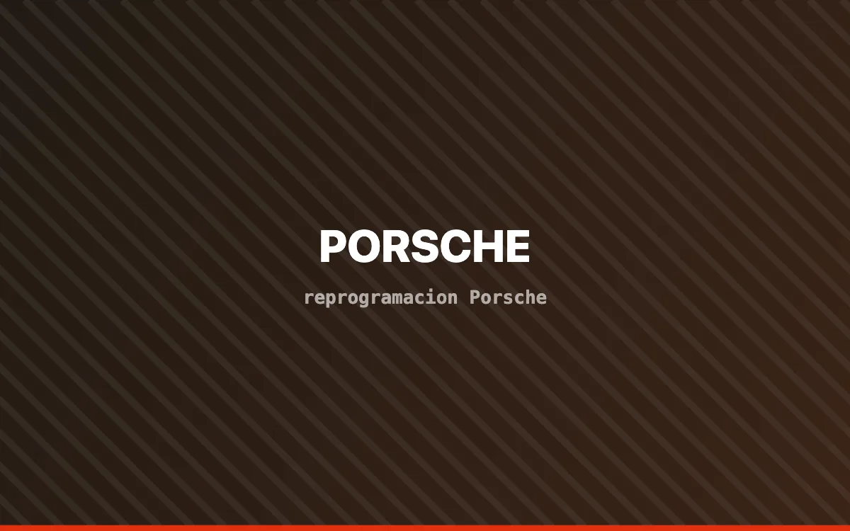 Vehículo Porsche en banco de potencia durante una reprogramación de centralita