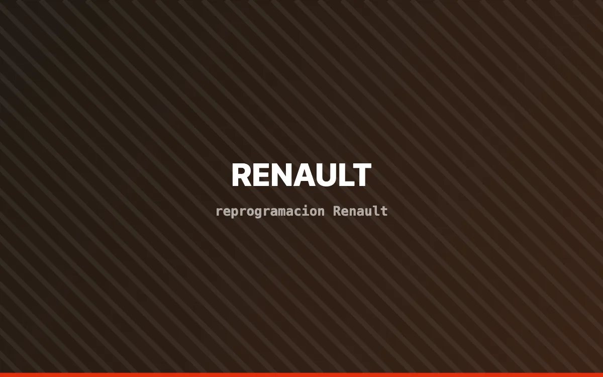 Vehículo Renault en banco de potencia durante una reprogramación de centralita