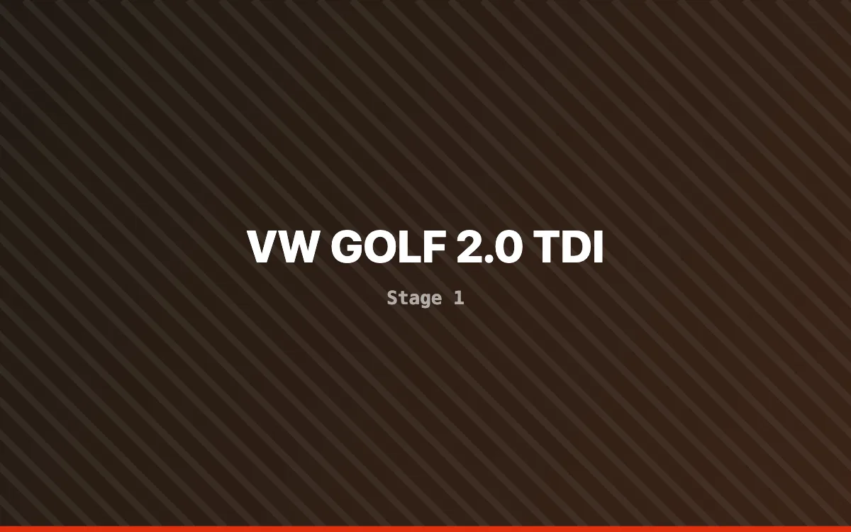 Reprogramación Reprogramación VW Golf 2.0 TDI (150 CV)